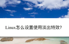 如何启动Linux Mint系统的渐隐特效？