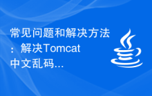 常见问题和解决方法：解决Tomcat中文乱码问题