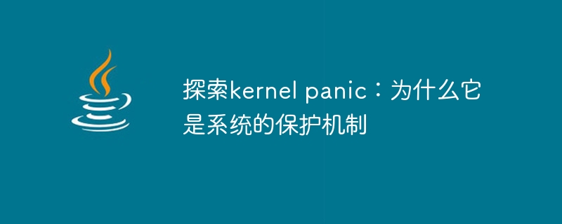 探索kernel panic：为什么它是系统的保护机制