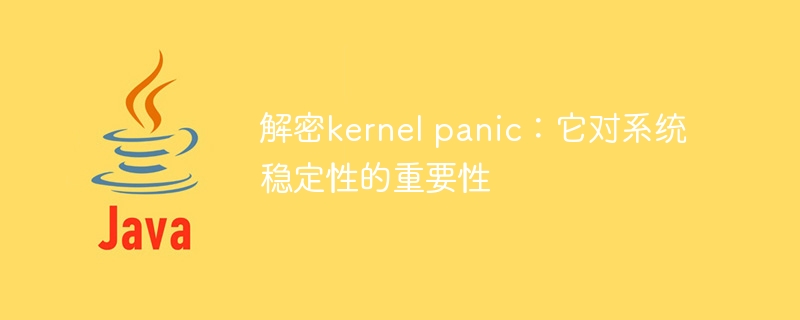 解密kernel panic：它对系统稳定性的重要性