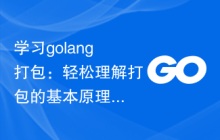 学习golang打包：轻松理解打包的基本原理和操作步骤，从基础开始