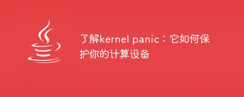 了解kernel panic：它如何保护你的计算设备