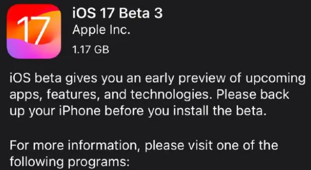 iOS 17 beta 3有哪些问题？iOS17beta3是否能升级？