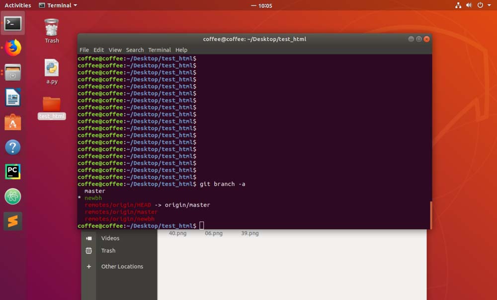 Comment créer et valider une nouvelle branche en utilisant git dans le système Ubuntu ?