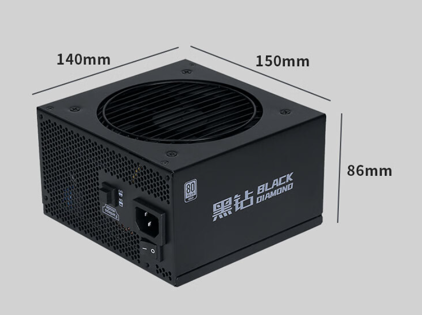 先马黑钻 650W 金牌全模组电源上架预售，到手价 399 元