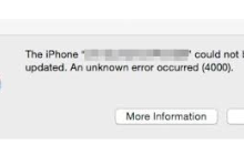 解决iTunes更新iOS17时出现4000未知错误的方法和原因