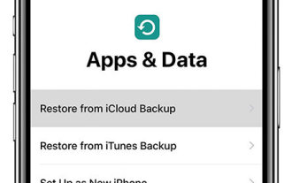 How to restore backup data on my iPad using iCloud