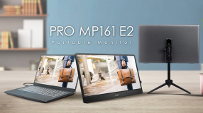 微星推出了支持1/4英寸三脚架插孔的便携式 PRO MP161 E2 显示器