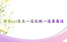 如何在演示PPT时同时查看备注栏