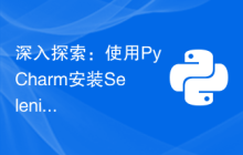 深入探索：使用PyCharm安装Selenium并实现自动化测试