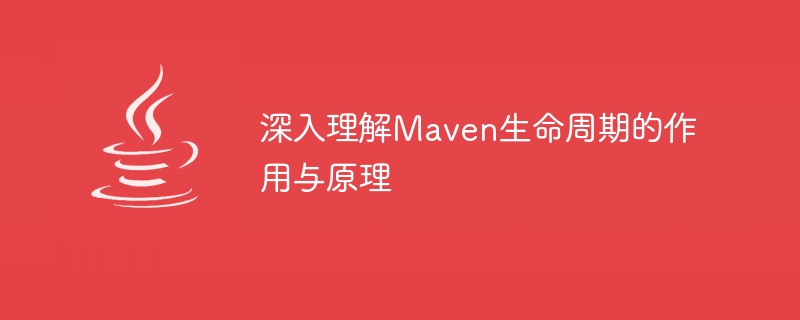 Maven 라이프사이클의 기능과 메커니즘에 대한 심층 탐구