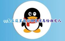 在电脑QQ上怎样设置指定人自动回复消息？
