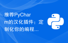 推荐PyCharm的汉化插件：定制化你的编程体验