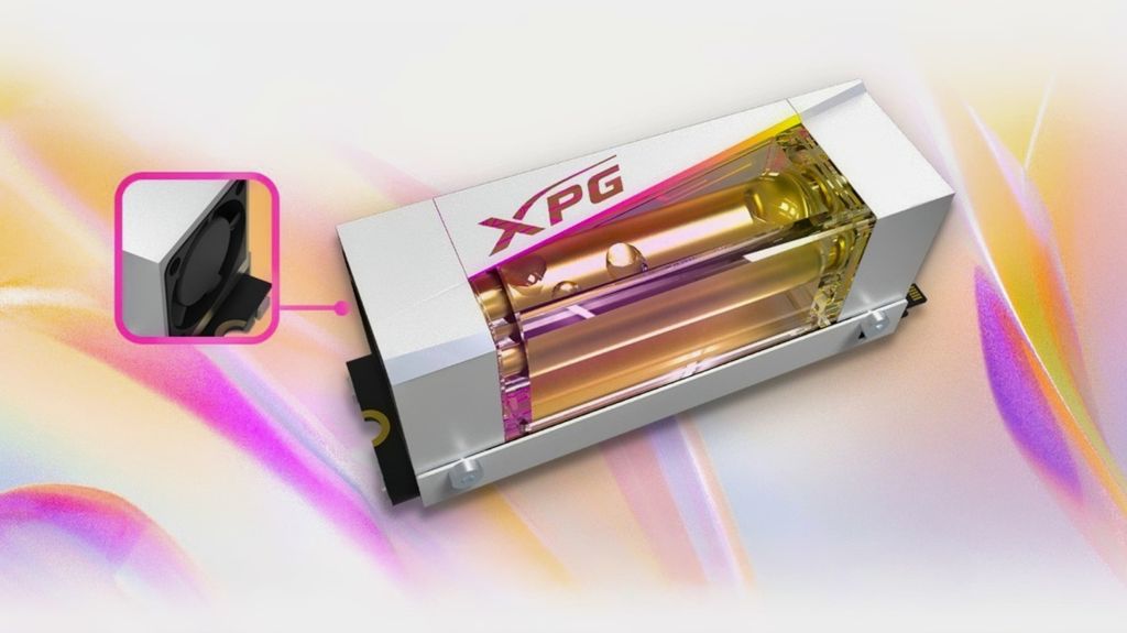 威刚将推 XPG Project NeonStorm 固态硬盘：独立水冷散热，写入最高 12000 MB/s