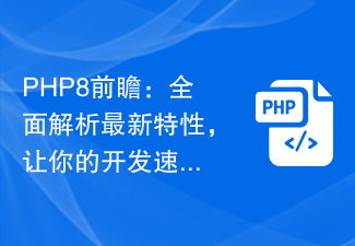 Pratonton PHP8: Analisis komprehensif ciri terkini untuk menggandakan kelajuan pembangunan anda!