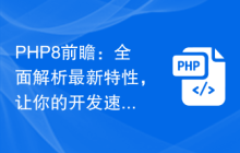 PHP8前瞻:全面解析最新特性,让你的开发速度翻倍提升!