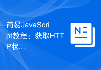 간단한 JavaScript 튜토리얼: HTTP 상태 코드를 얻는 방법