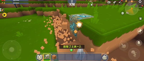 How to dig dirt blocks in Bubble Pioneer