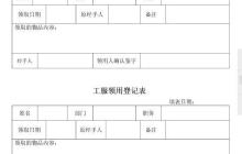 助酒店工服管理制度及相关表格