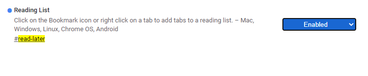 Google Chromeでリーディングリストを開く方法