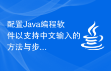 配置Java编程软件以支持中文输入的方法与步骤是什么？