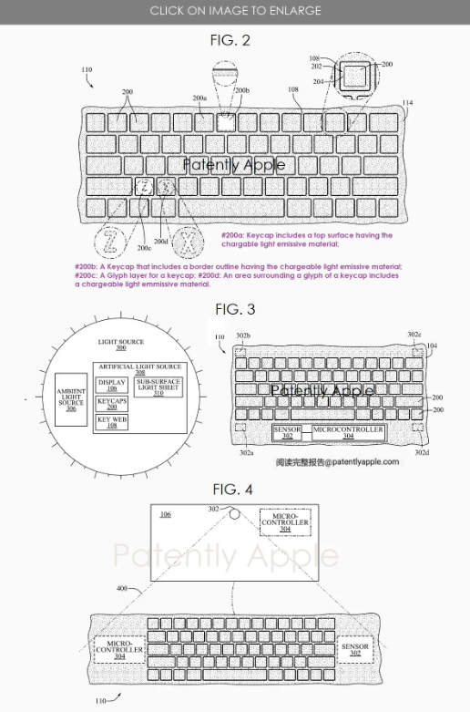 Apple bringt neues Patent auf den Markt: revolutionäre wiederaufladbare photolumineszierende Tastatur zur Verbesserung des Tipperlebnisses bei schlechten Lichtverhältnissen