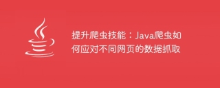 提升爬虫技能：java爬虫如何应对不同网页的数据抓取