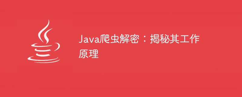 Java爬虫解密：揭秘其工作原理