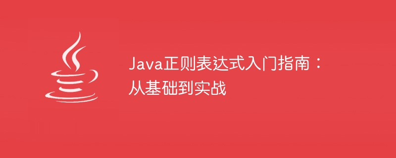 Java正则表达式入门指南：从基础到实战