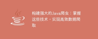 Master efficient data crawling technology: Build a powerful Java crawler