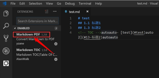 Bagaimana Vscode menukar format fail markdown