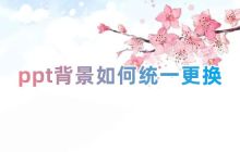 如何统一更换ppt背景及母版中的全部图片