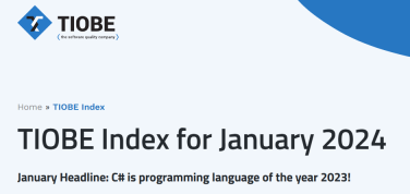 23 年来首次，C# 获得了 TIOBE 2023 年度编程语言奖