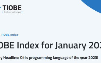 Zum ersten Mal seit 23 Jahren gewinnt C# den TIOBE 2023 Programming Language of the Year Award