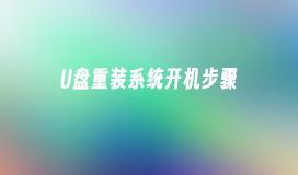 U ディスクの再インストール システムの起動手順