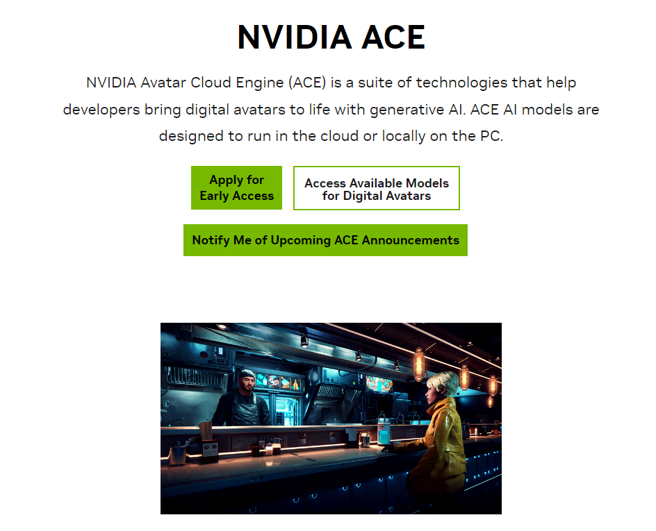 NVIDIA、NVIDIA ACEサービスを開始、miHoYo、Tencent、NetEaseなどのゲーム会社と協力してAIデジタルヒューマン事業を展開