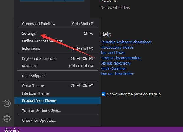 How to cancel code indentation in Vscode