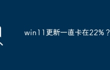 win11更新一直卡在22%？