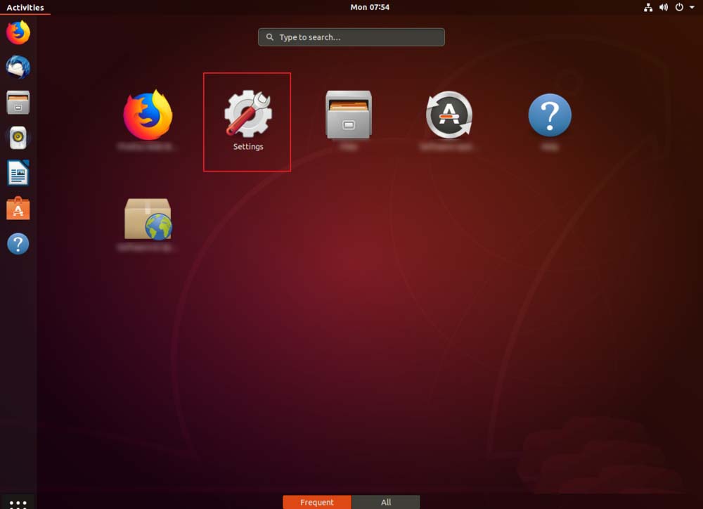 How to change the size of left sidebar icons in Ubuntu 18.04?