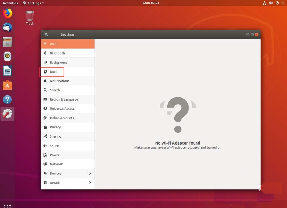 How to change the size of left sidebar icons in Ubuntu 18.04?