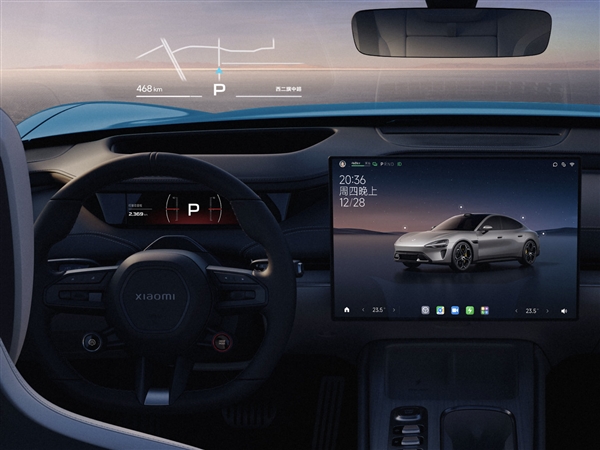 小米SU7内饰官图发布，豪华配置与环绕式座舱引领新趋势
