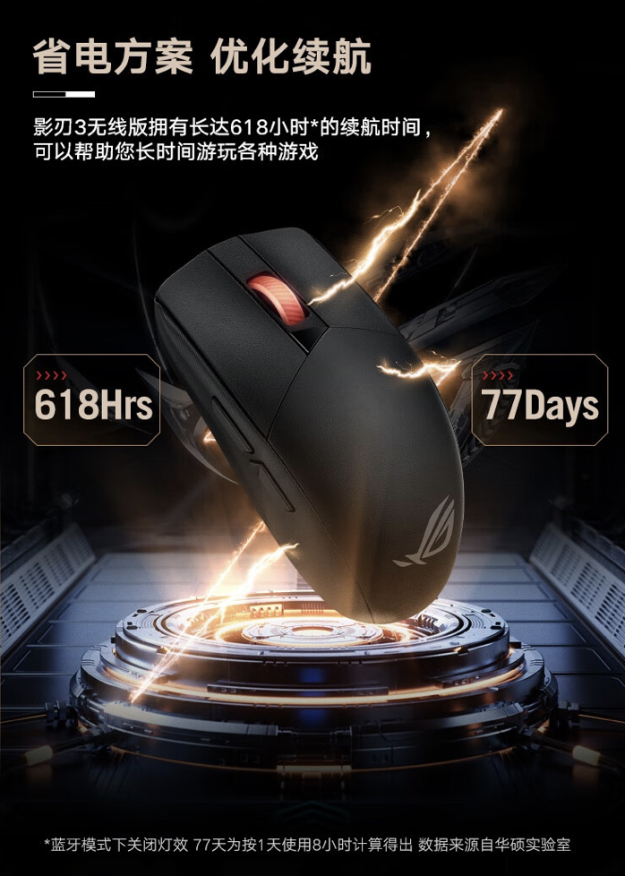 ROG 影刃 3 双模游戏鼠标上架：AimPoint 36K 传感器、57 克重量，首发价格 349 元