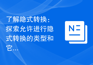 了解隱式轉換：探索允許隱式轉換的類型和它們的特性