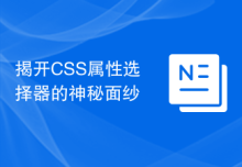 揭开CSS属性选择器的神秘面纱