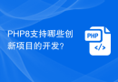 PHP8支持哪些创新项目的开发？