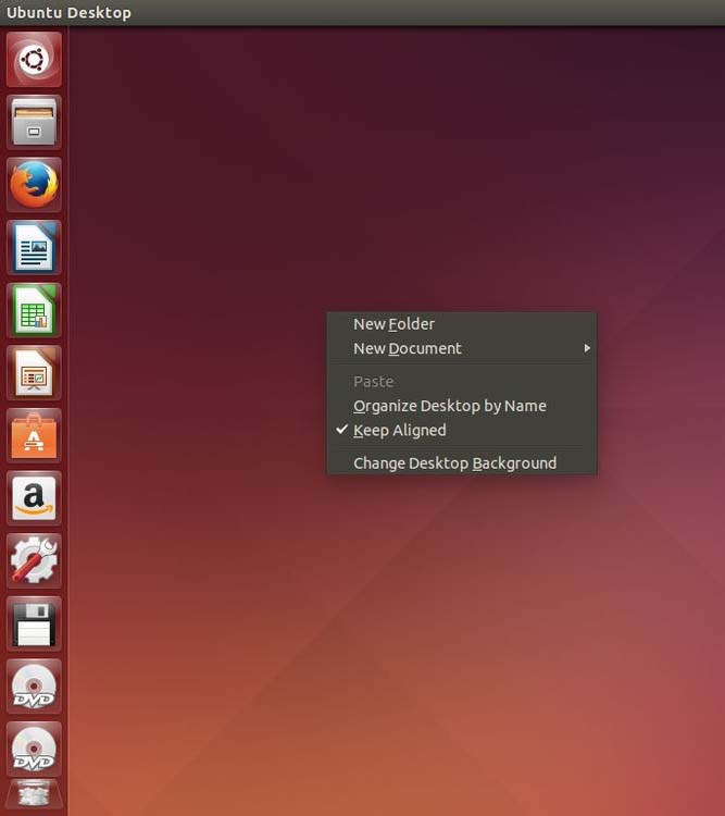 Adjust the size settings of the icon button on the left side of the Ubuntu system