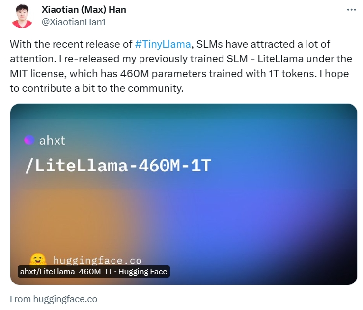 小さくても強力なモデルが増加中: TinyLlama と LiteLlama が人気の選択肢になる