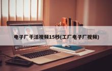 15秒电子厂工作视频
