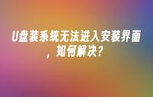 如何解决U盘装系统无法进入安装界面的问题？