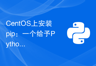 Installing pip on CentOS: A detailed tutorial giving convenience and ...